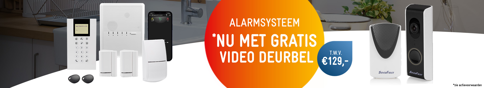 Alarmsysteem met gratis brandpakket